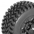 Roues Hobbytech montées Short Course + jantes noires 1/10e