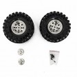 Roues Hobbytech crawler 1/10 CLIMBER 121/45 Chromées (1 paire)