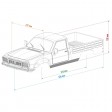 Carrosserie sous licence Peugeot 504 Pick-Up 313mm
