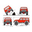 FTX Outback Fury XC 4x4 Trail Crawler Jaune 1/16e Prête à rouler