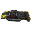 Carrosserie JAUNE RC SYSTEM Monster Truck RC909T/RC706T/RC708T et T2m Pirate XT R - 1/10e