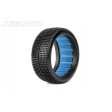JetKo Roues jantes Revo blanche pneu DIRT SLINGER Soft (2) 1/8e Buggy