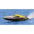 Bateau Joysway ALPHA Deep Vee JAUNE + Radio SUR-COMMANDE