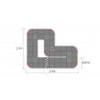 Kyosho Mini-Z Grand Prix Circuit 30 Urethane (48pcs-30x30) SUR-COMMANDE