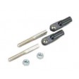 Chape à rotule avec embout fileté à souder M2 (2pcs)