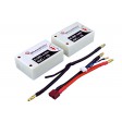 Accu LiPo BRAINERGY Hardcase 2x1s3p 6.000mAh 45C Saddle Pack