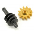 Ensemble roue/vis sans fin de transmission : 1/24 MRC/4X4 TREKKER