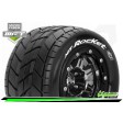 Roues Louise RC MFT-MT-ROCKET Jantes 2.8 noir chrome Offset 1,27cm Hex 17 Monster Truck Maxx 1/10