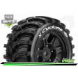 Louise RC - MFT - X-CYCLONE - Paire pneus X-Maxx - Montés - Sport - Roues noires - Hex 24mm