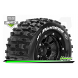 Roues Louise RC Pneus MT-PIONEER MFT + Jantes 2.8 noir Hexa 17mm MAXX (x2)