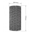 Roues Louise RC X-CHAMP MFT Jantes noires Hexa 24mm X-MAXX (x2)