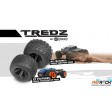 Roues Montées collées AV/AR NOIR TRACTOR TREDZ Hex 12mm (paire)