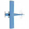 MHD Fly Maule Gyro Trainer 501mm EPP BLEU - Prêt à voler