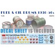 1/35e MiniArt Barils de carburant et d'huile 1930/1950