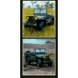 Military Car Jeep Willys RC avec éclairage 1:10e Prête à rouler