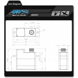 Servo MKS DS470 2.37kg/ 0.089s/ métal (Anti couple)