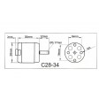 Moteur brushless Roxxy C28-34-10 - kv 880