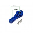 Palonnier de direction en alu 25T Bleu 24mm