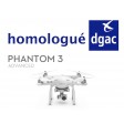 Homologation DGAC S1+S2+S3 DJI Phantom 3 