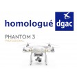 Homologation DGAC S1+S2+S3 DJI Phantom 3 