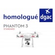 Homologation DGAC S1+S2+S3 DJI Phantom 3 