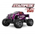 Traxxas Stampede 4x2 BL-2s Clipless Rose Accu + Chargeur SUR-COMMANDE
