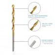 Set de 10 forêts HSS titanium de précision 1 à 3.0 mm 
