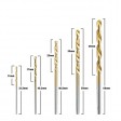Set de 10 forêts HSS titanium de précision 1 à 3.0 mm 
