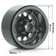 Roues CNC Aluminium Gun métal 2.2 pouces Crawler (4) FAST