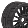 Roues Hobbytech Challenge monte sur jante Noire 1/8 (2pcs) 1/8ème