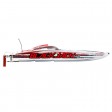 Proboat BLACKJACK 42" 8S Brushless Catamaran Blanc/Rouge - Prêt à naviguer SUR-COMMANDE