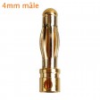 Prise PK/OR 4mm mâle soudée atelier