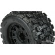 1/8e 2 Pneus Proline Badlands MX38 3.8 + Jantes Raid