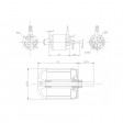 Moteur brushless Protronik DM2830 660kv 700w