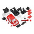 1/20e Revell Voiture de course avec moteur à friction Rallye Car, rouge kit junior