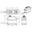 Servo Savöx SC-1267SG+ 7,4v / 21kg/ 0,09 / pignons metal