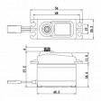 Servo Savöx SC-1258TG+ 12kg/ 0,08s/ titane