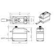 Servo Savöx SC-1268SG 26kg/ 0,11s/ 7.4Volt/ Métal