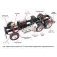 Tamiya King Hauler 6X4 BLACK édition 1/14e Kit à monter