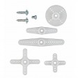 Set palonnier SH-0350/SH-0253/SH-0254/SH/0256 (25 dents) pour servos Savox/Futaba...