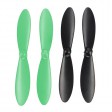 Jeu de 4 hélices verts et noires - Hubsan X4 mini Quadcopter