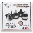 Jeu de 4 moteurs X1806 2300KV 2-4S Multicopter classe 250 