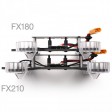 Châssis SkyRC FX210 FPV carbon kit 210mm avec Leds & hub