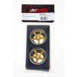 Jantes alu CNC Camaro 2011 or et noir 2pcs 1/10