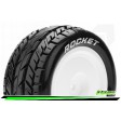 Roues Louise RC E-ROCKET Soft Jantes 2.2 blanche hexagone 12mm 4WD arrière pour buggy 1/10