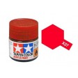 Pot de peinture acrylique Tamiya X-27 Rouge transparent 10ml