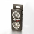 Jantes TFL 1.9" CNC 8 trous Silver-Noir 2pcs 1/10 Crawler