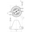 CONE ALU TURBO XPower Ø40/Ø6mm REPLIABLE