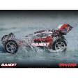 Traxxas BANDIT Rouge - 4x2 - 1/10 BRUSHED