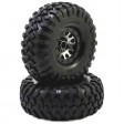 Roues montées collées - Jantes Method 105 2,2 chromées noire (2) pour TRX-4